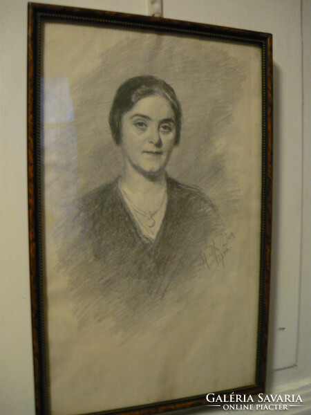 Signed heller andor: portrait, 1932.