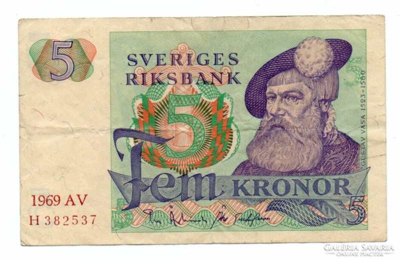 5 Korona 1969 Sweden