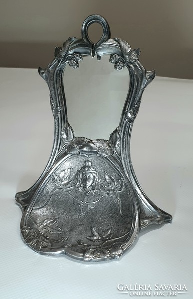 Armand Frenais, francia szecesszós ezüstözött asztali tükör