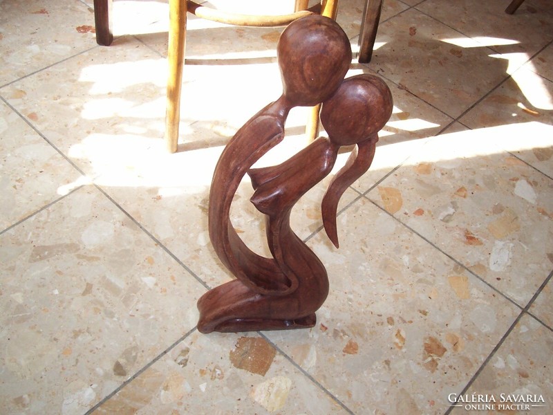 60 cm art deco nude statue of a loving couple