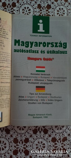 Magyarország autósatlasz és útikalauz 1998, a települések látnivalóival
