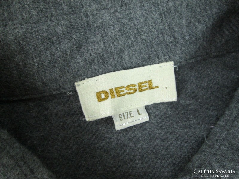 Original diesel (l) sporty elegant short-sleeved men's collared T-shirt