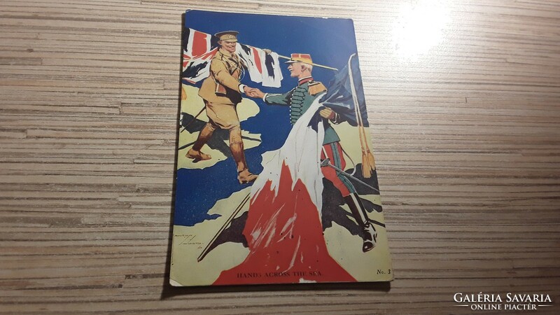 Antik Lawson Wood katonai képeslap.