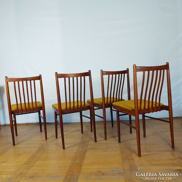 4 pcs tatra nabytok retro dining chairs mid-century chairs