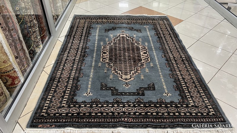 3598 Signed Pakistani Turkmen handmade woolen Persian carpet 140x190cm free courier