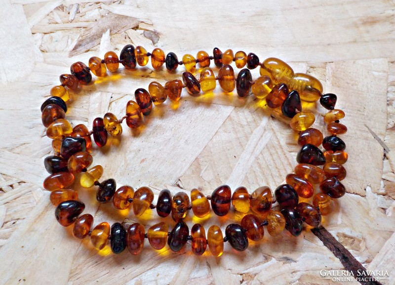 Real amber baby necklace