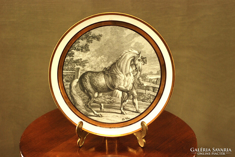 Porcelain bowl - equestrian series porcelain collection, Italian porcelain