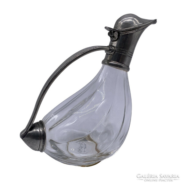 French wine pouring glass decanter m00632