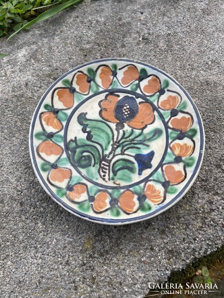 Old Corund wall ceramic glazed bowl