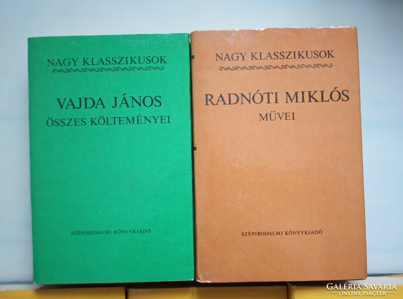 Nagy klasszikusok - magyar verseskötetek