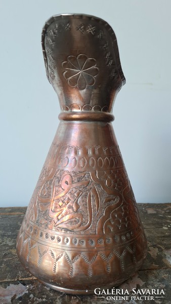 Metal jug, oriental, decorative
