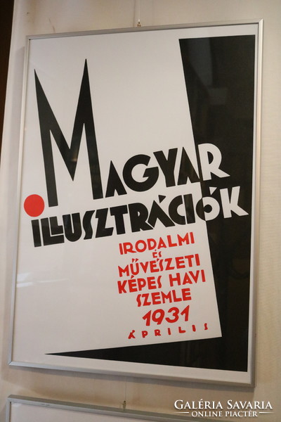 Magyar illusztrációk - bauhaus-stílusú szitanyomat plakát