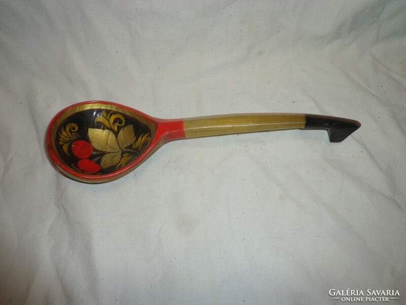 Decorative hand-painted wooden spoon 29cm