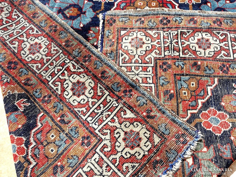 Hand-knotted oriental antique wool rug