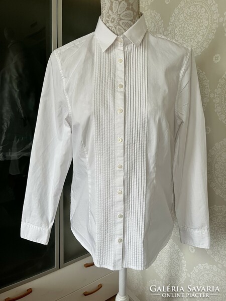 Charles tyrwhitt premium quality elegant white blouse uk size 14