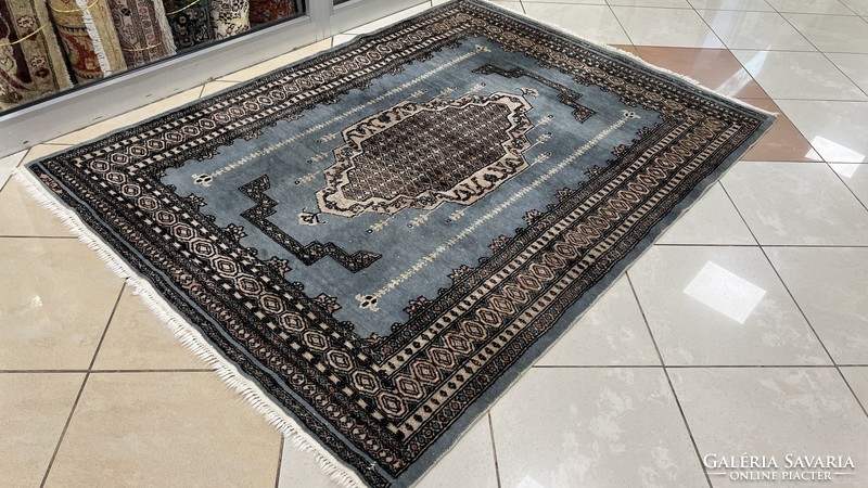3598 Signed Pakistani Turkmen handmade woolen Persian carpet 140x190cm free courier