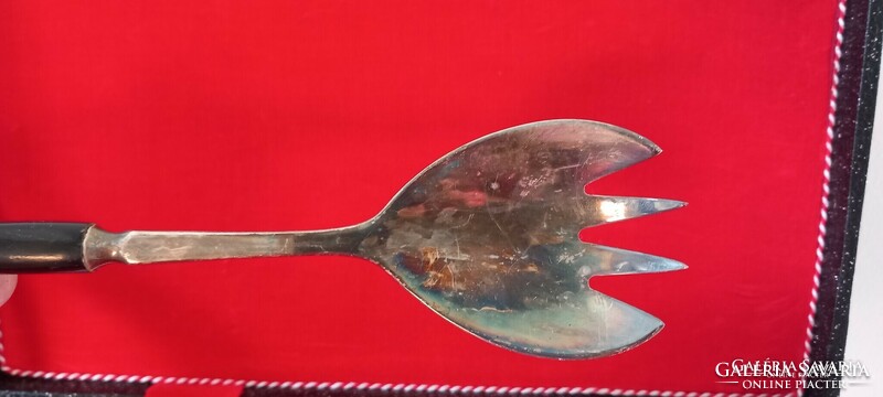 Painted copper bird dedign cutlery negotiable art deco design