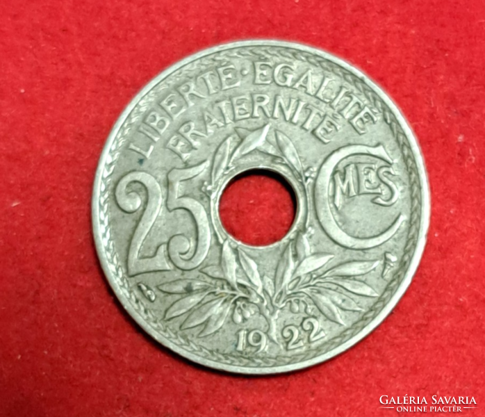 1922. 25 Centimes Franciaország (819)