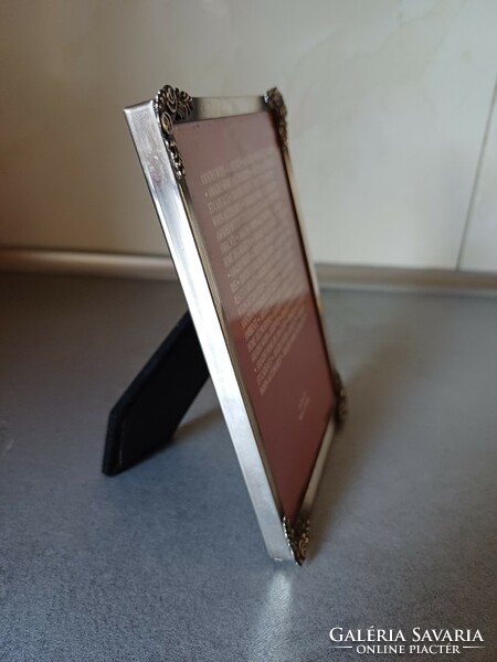 Vintage metal photo holder, photo frame
