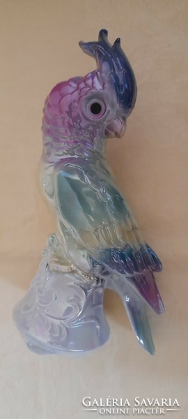 Table lamp porcelain shade 01. Parrot iridescent aroma perfume vaporizing lamp shade 26cm