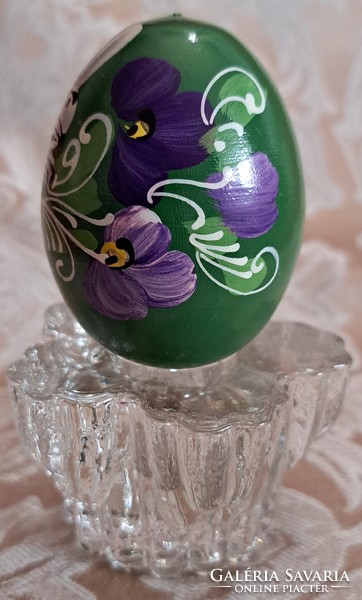 Bunny male egg, Easter wooden egg (m4535)