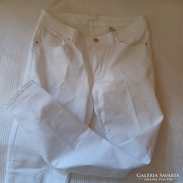 H&M fehér farmernadrág, jeans. ÚJ.