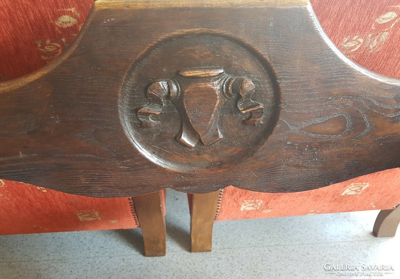 Savonarola chairs - solid walnut, Hungarian