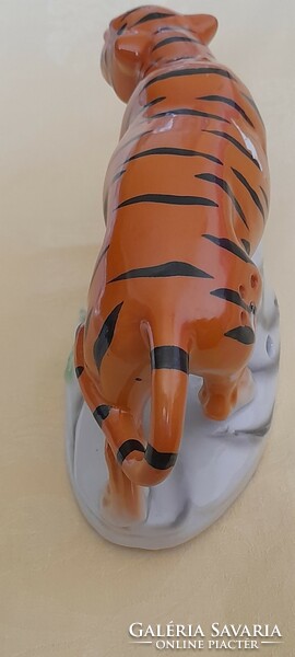 Asztali lámpatest porcelán búra 03. tigris aroma parfüm párologtató lámpa búra 23x11x8cm EZH sérült