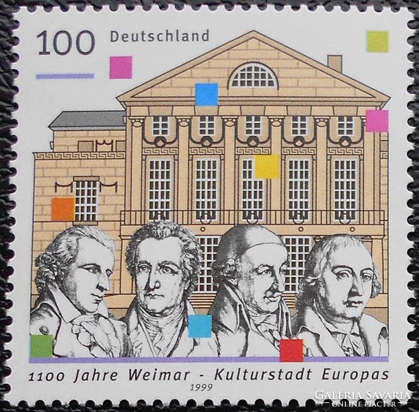 N2028 / Németország 1999 1100 éves Weimar bélyeg postatiszta