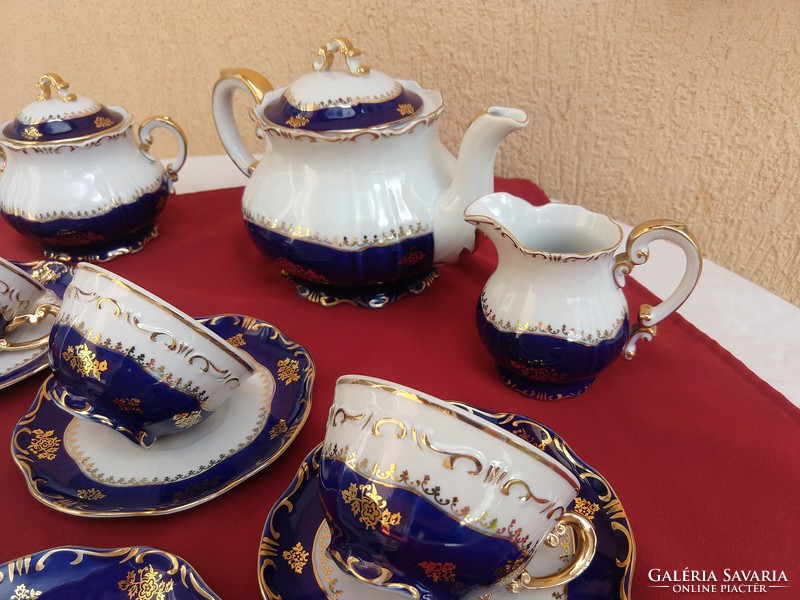 Zsolnay Pompadour I es,6 személyes teás készlet,,Hibátlan,,,minimál ár nélkül,,