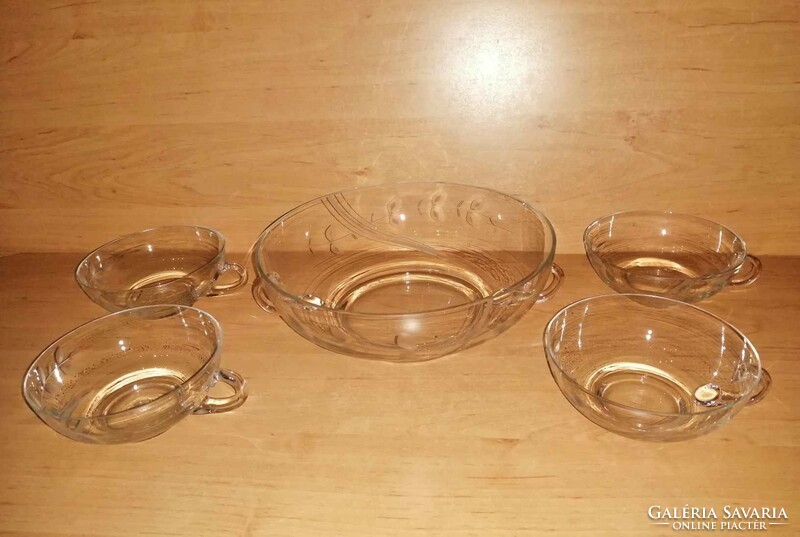 Retro cut glass bowl set (fp)