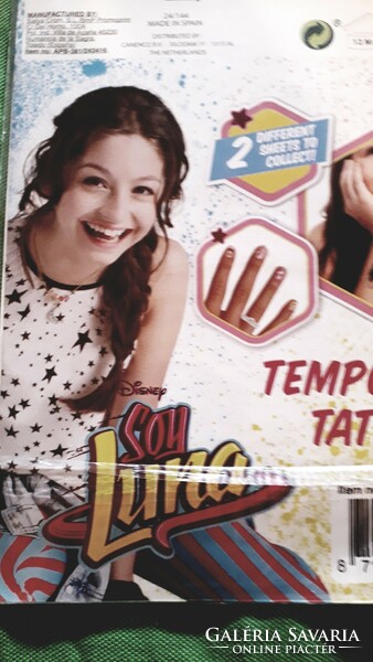 Retro soy luna disney film tattoo sticker unopened, packaged as shown in the pictures