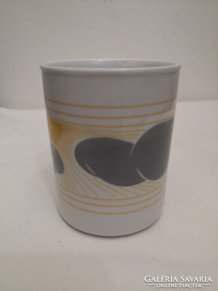 Zsolnay cloud pattern porcelain mug