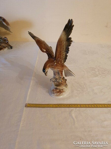 Gdr eagle with rabbit porcelain