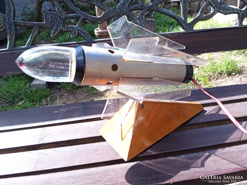 Rocket Sputnik design lamp retro