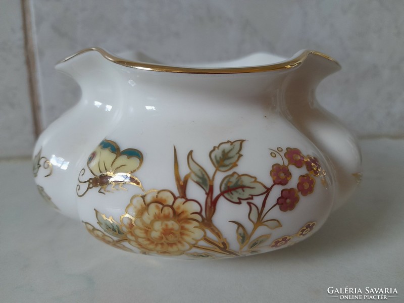 Zsolnay porcelain vase with floral decor for sale!