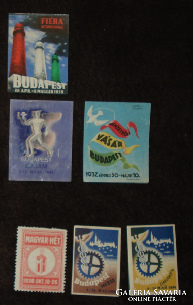 6 pieces of old paperback bnv Hungarian week