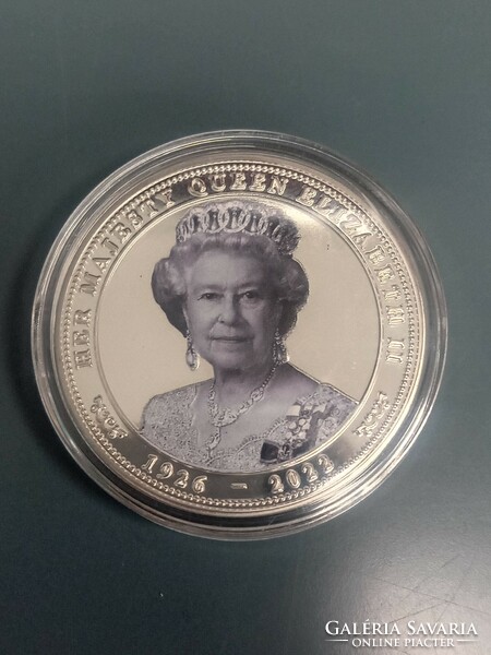 Her Majesty Queen Elizabeth 2. 1926-2022 ezüstözött brit érme