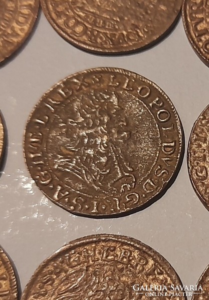 Lipót ducat copy 1680, cast, gilded copper. Inegine mail!