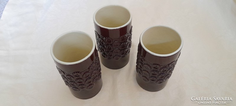 Cup roller cup Városlód Városlód ceramics retro 2 pcs in one 13x7.5cm