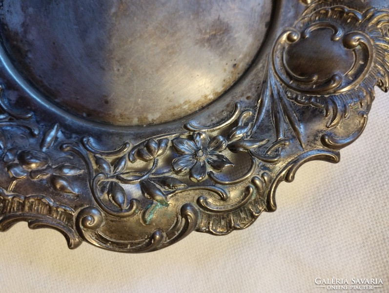 Art Nouveau antique metal decorative plate