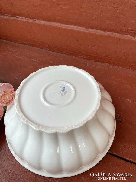 Granite white rare collector's white bowl with scones soup bowl nostalgia piece