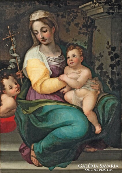 Mária a gyermek Jézussal és Keresztelő Szent Jánossal