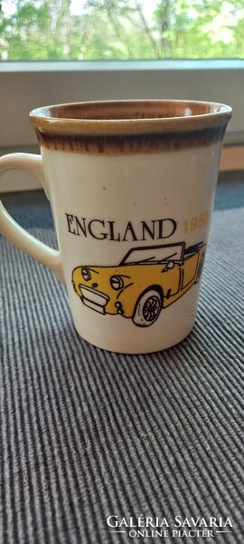 English vintage car porcelain mug England 1958