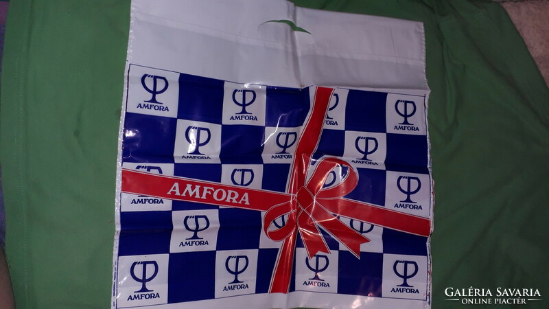 Old social real commercial amphora advertising bag for collectors 44 x 44 cm according to the pictures