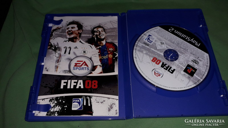 Retro SONY PLAYSTATION 2 - FIFA 2008 JÁTÉKSZOFTVER cd dobozával GYÁRI ÁLLAPOT a képek szerint