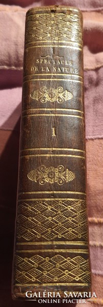 Fauna and flora, plush encyclopedia from 1789, with 23 engravings + title engraving full leather