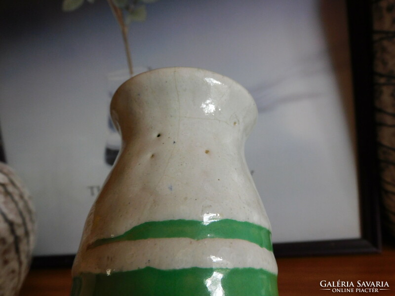 Retro kerámia váza absztrakt mintával 32 cm