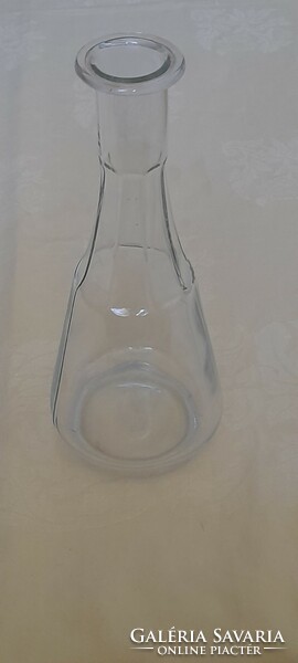 Régi borkínáló üveg hitelesített bor kínáló üveg vendéglátó 23x10cm 5dl
