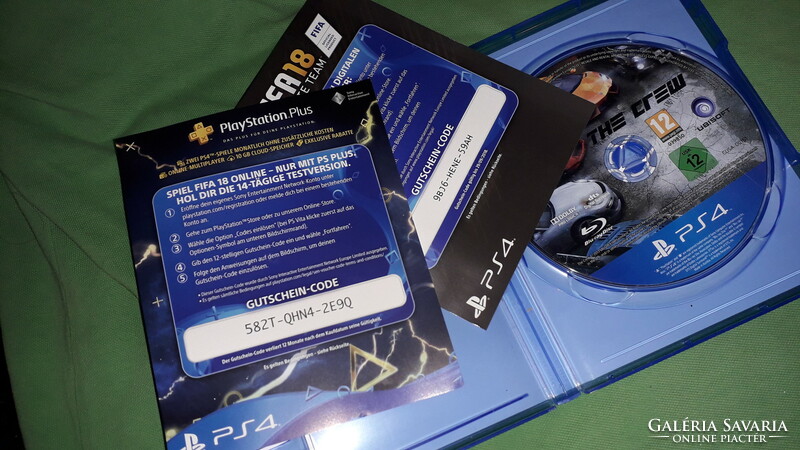 Retro sony playstation 4 - the crew game software with cd box, factory condition according to the pictures